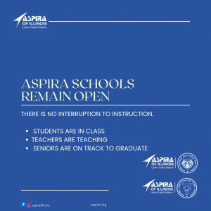 Letter to Families & Staff: Aspira Schools Remain Open